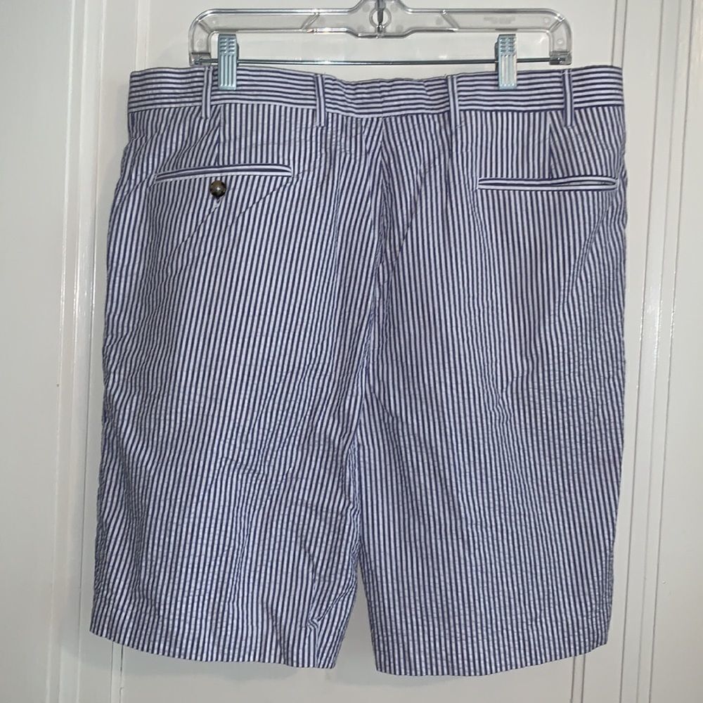 ‎Nwot Berle blue & white seersucker shorts - Picture 4 of 7